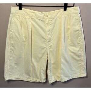 Ralph Lauren Polo Golf Yellow Pleated Classic Golf Shorts 35